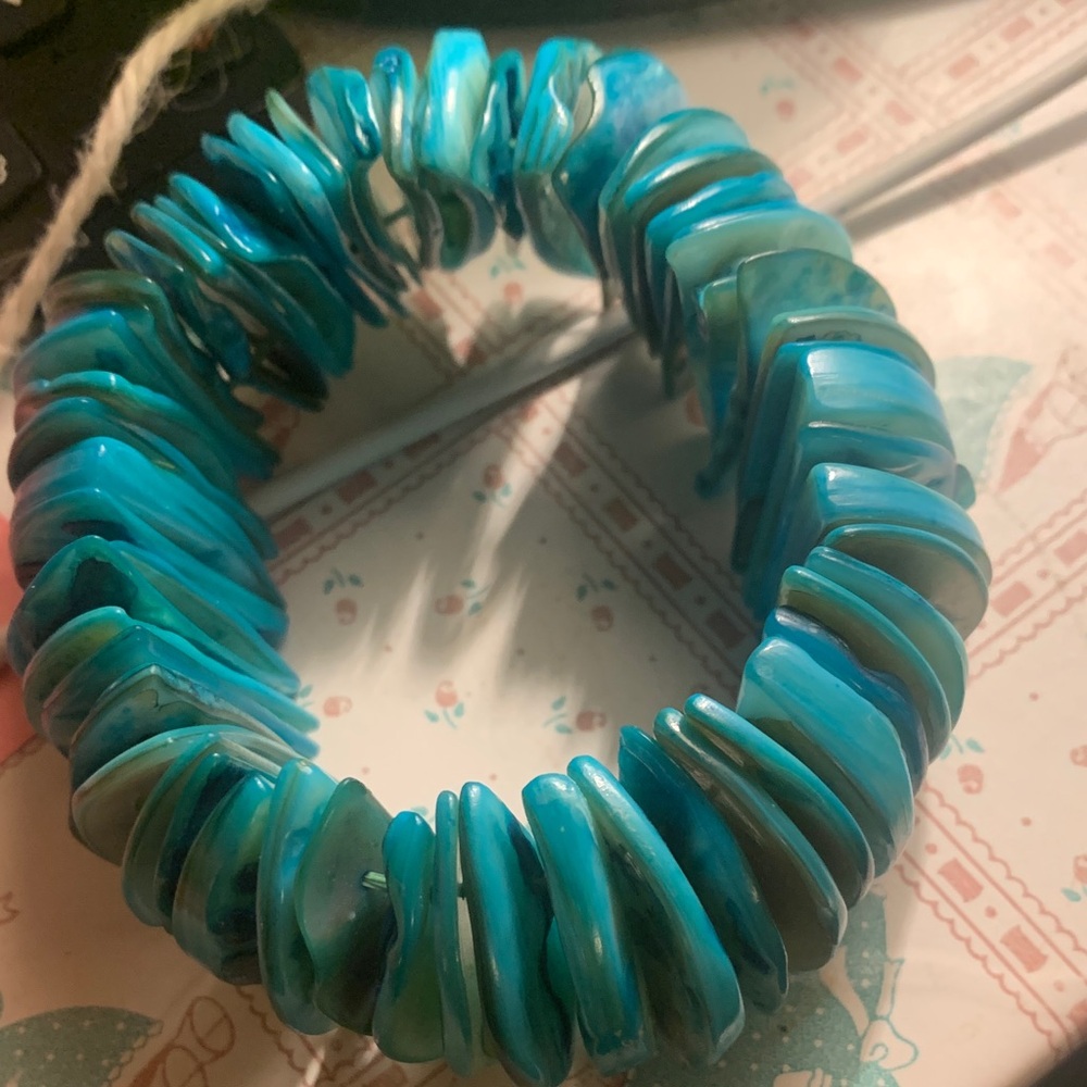 Turquoise Shell Bracelet